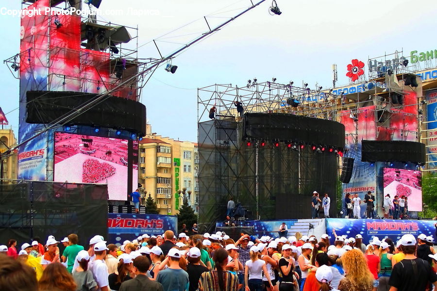 Crowd, Carnival, Festival, Parade, City, Downtown, Urban