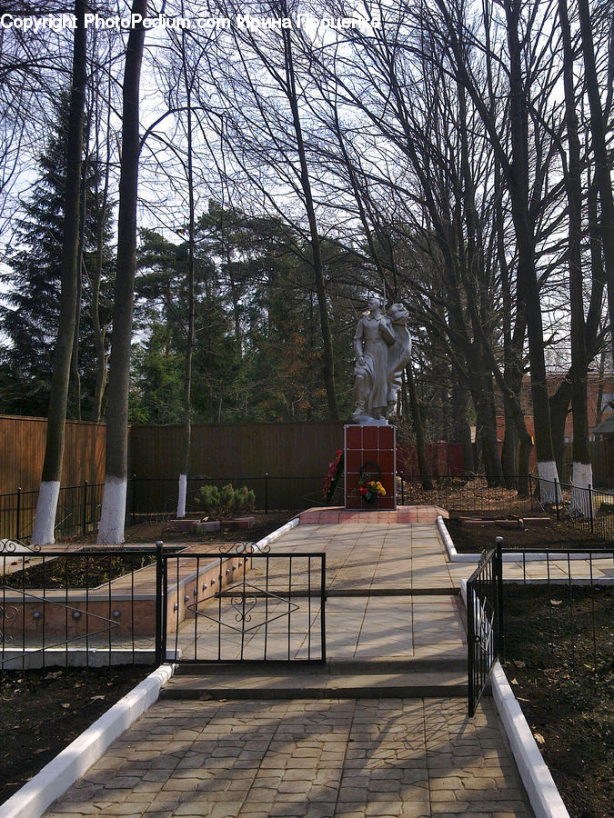 Railing, Park Bench, Bench, Dog House, Kennel
