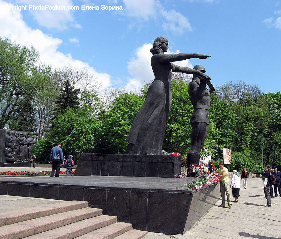 Art, Sculpture, Statue, Monument, Fountain, Water