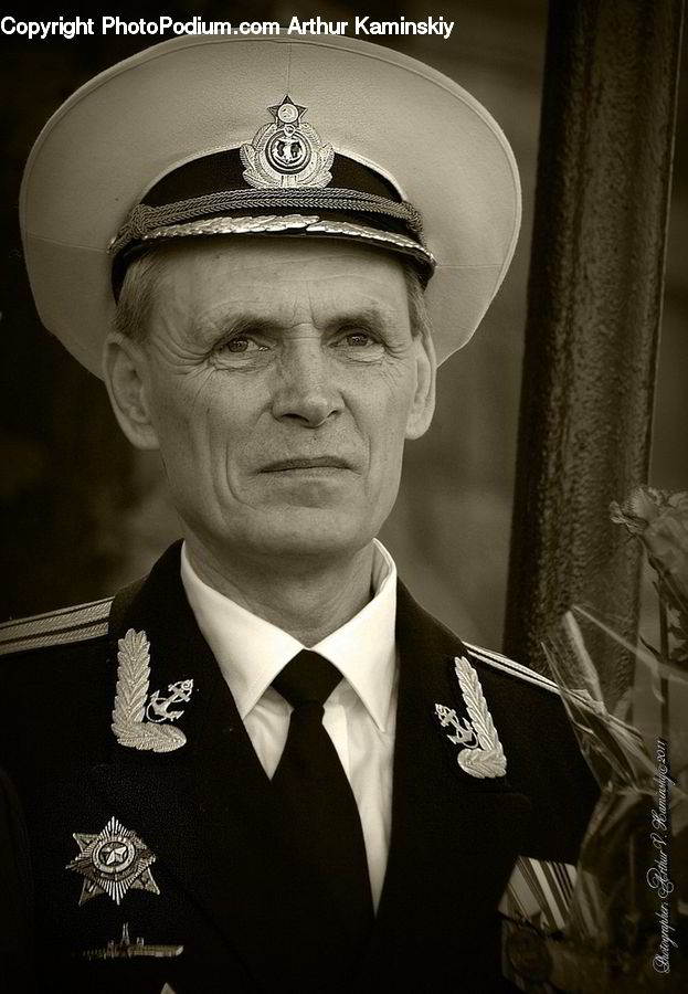 Human, People, Person, Captain, Officer, Badge, Emblem