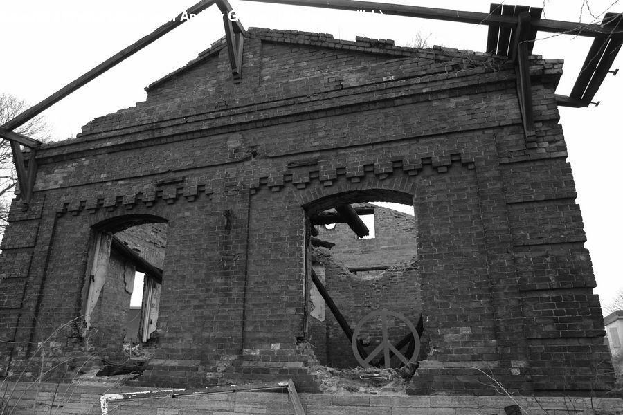 Brick, Arch, Roof, Ruins, Architecture, Building, Downtown