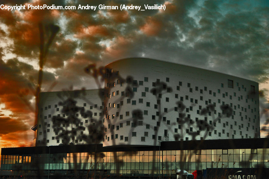 Building, Housing, Collage, Poster, City, Downtown, Urban