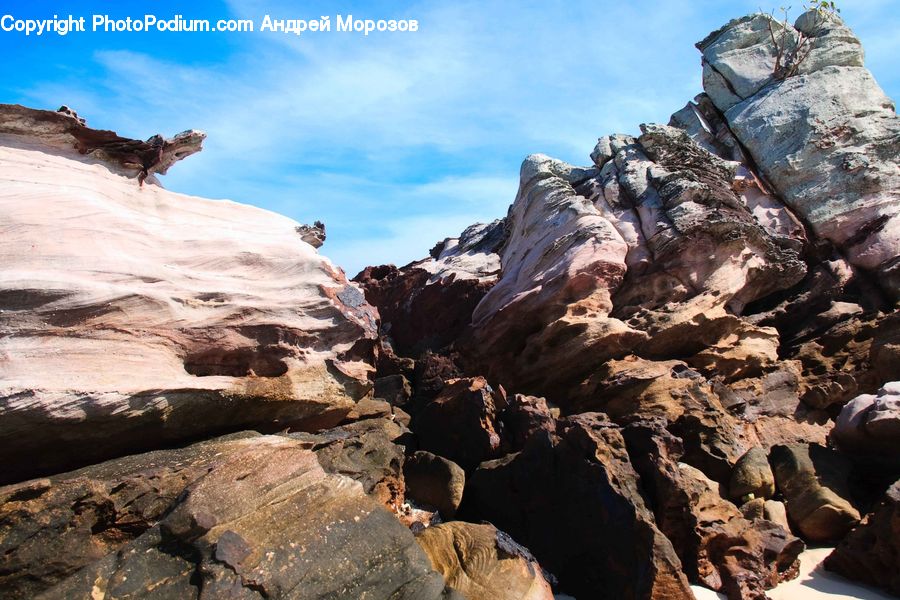 Rock, Crest, Mountain, Outdoors, Peak, Hole, Arctic