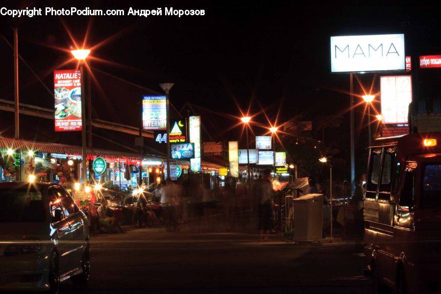 Automobile, Car, Vehicle, Billboard, Sedan, Deli, Shop