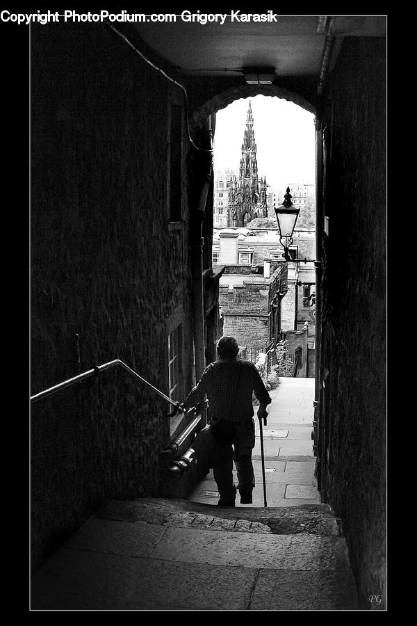 Human, People, Person, Alley, Alleyway, Road, Street