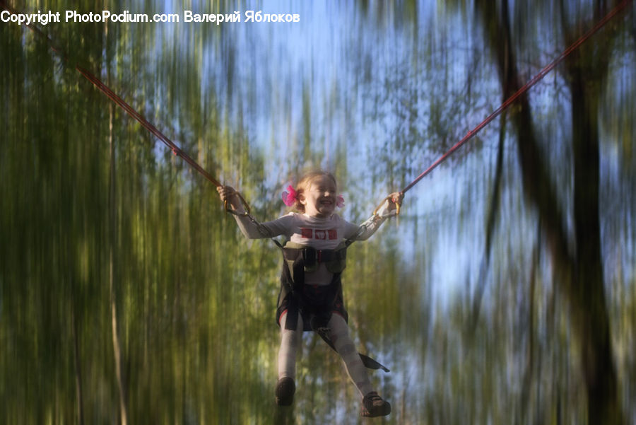 Human, People, Person, Adventure, Bungee, Rope, Playground