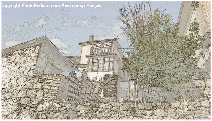 Drawing, Sketch, Diagram, Plan, Art, Architecture, Bell Tower