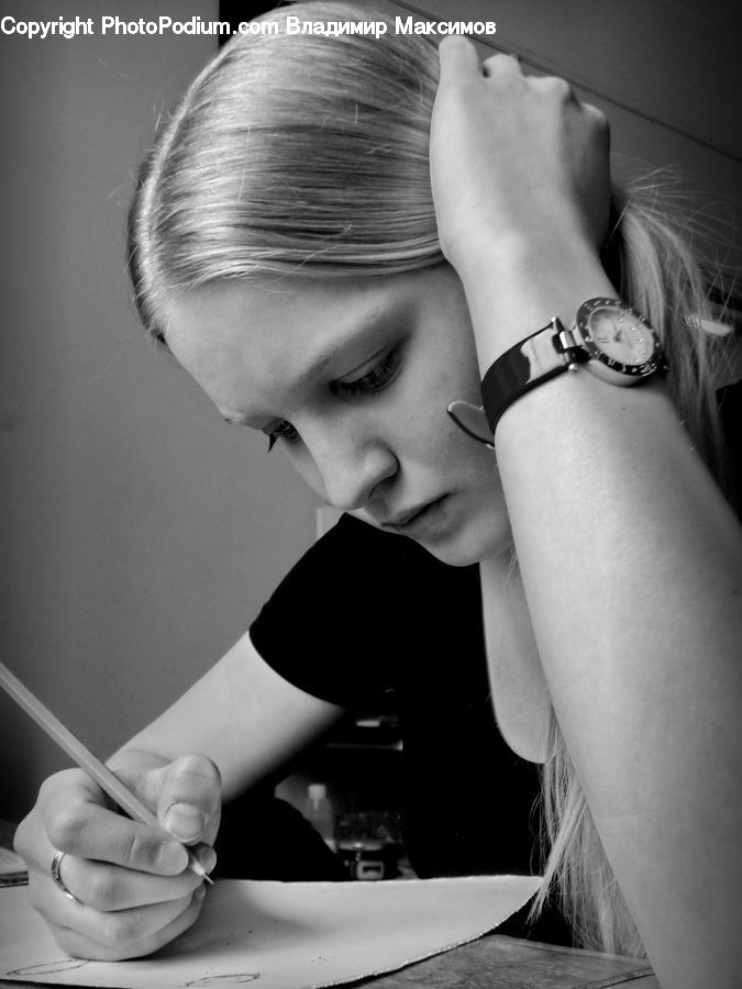 Human, People, Person, Wristwatch, Female, Portrait, Selfie