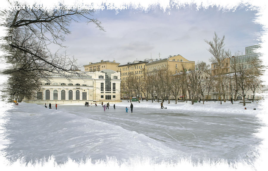 Flood, Landscape, Nature, Scenery, Campus, Architecture, Mansion