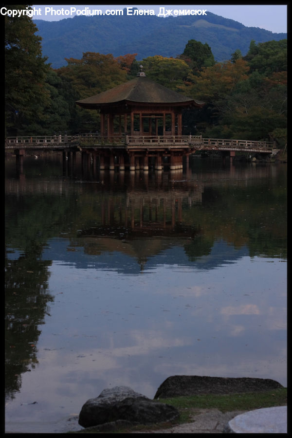 Gazebo, Hotel, Resort, Rock, Art, Modern Art, Architecture
