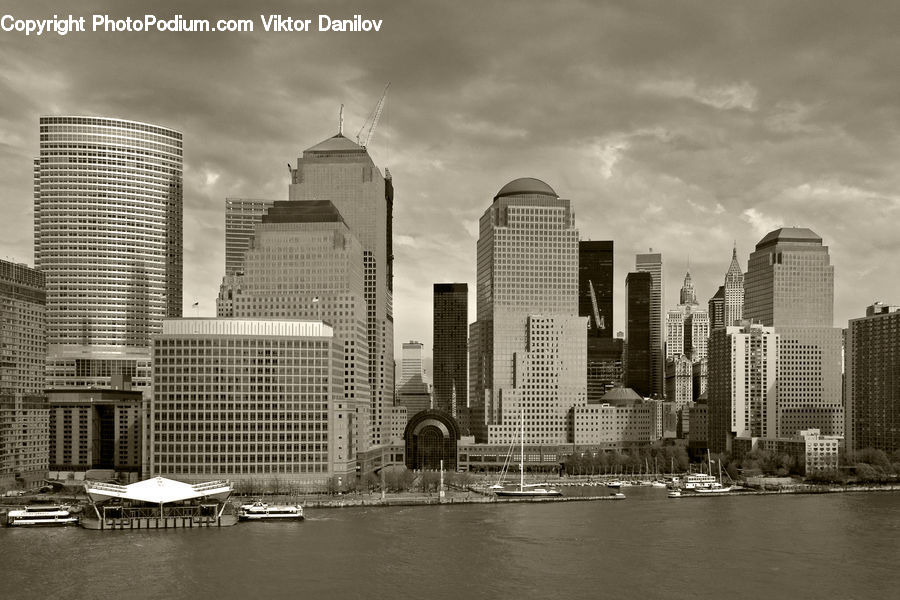 Flood, Architecture, City, Downtown, High Rise, Skyscraper, Urban