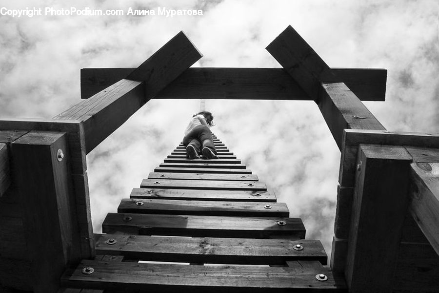 People, Person, Human, Banister, Handrail, Staircase, Crawling