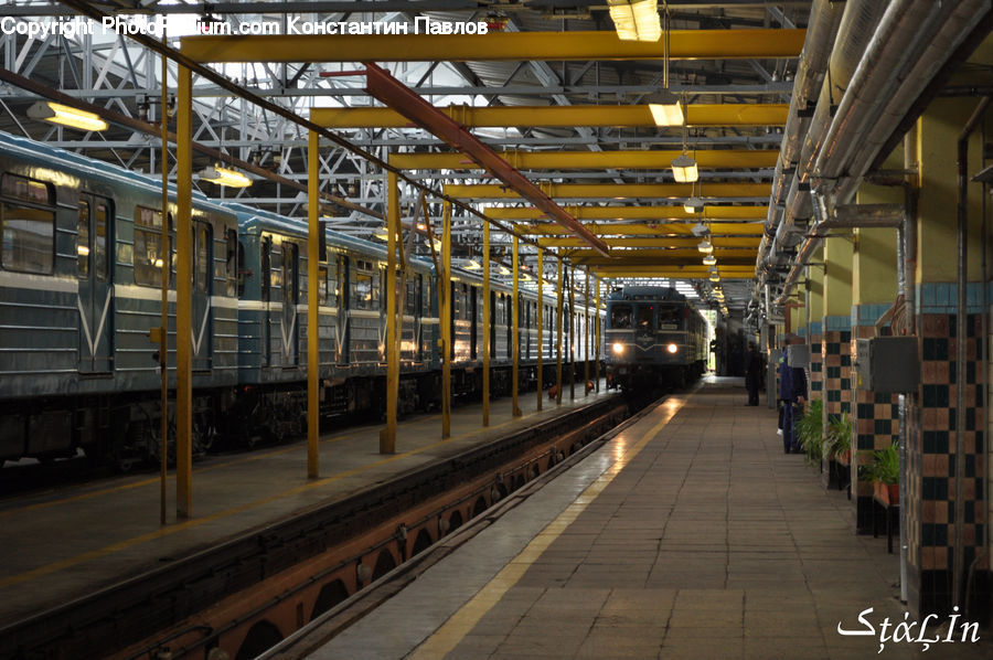 Train, Vehicle, Path, Sidewalk, Walkway, Subway, Train Station