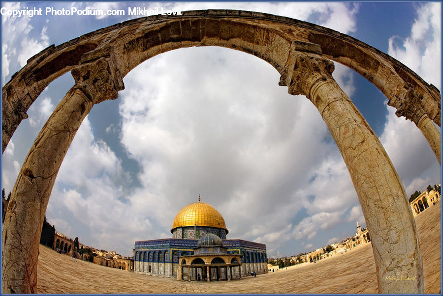 Architecture, Dome, Mosque, Worship, Downtown, Plaza, Town Square