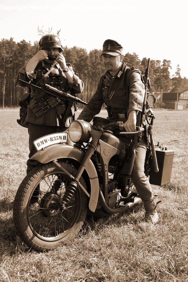 Motor, Motorcycle, Vehicle, Weapon, Moped, Motor Scooter, Vespa