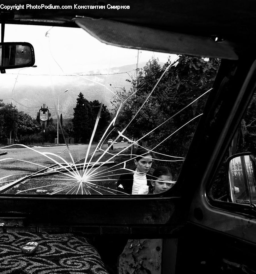 Car Mirror, Mirror, Glasses, Goggles, Sunglasses, Car, Vehicle