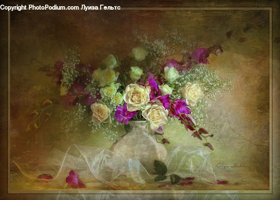 Plant, Potted Plant, Blossom, Flower, Rose, Flower Arrangement, Flower Bouquet