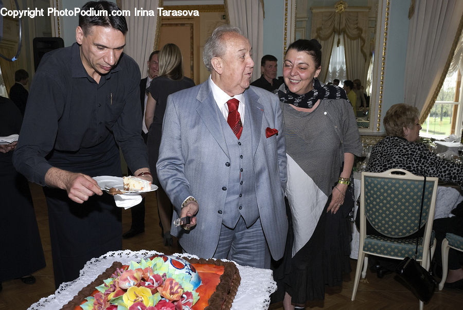 People, Person, Human, Cake, Dessert, Food, Chair
