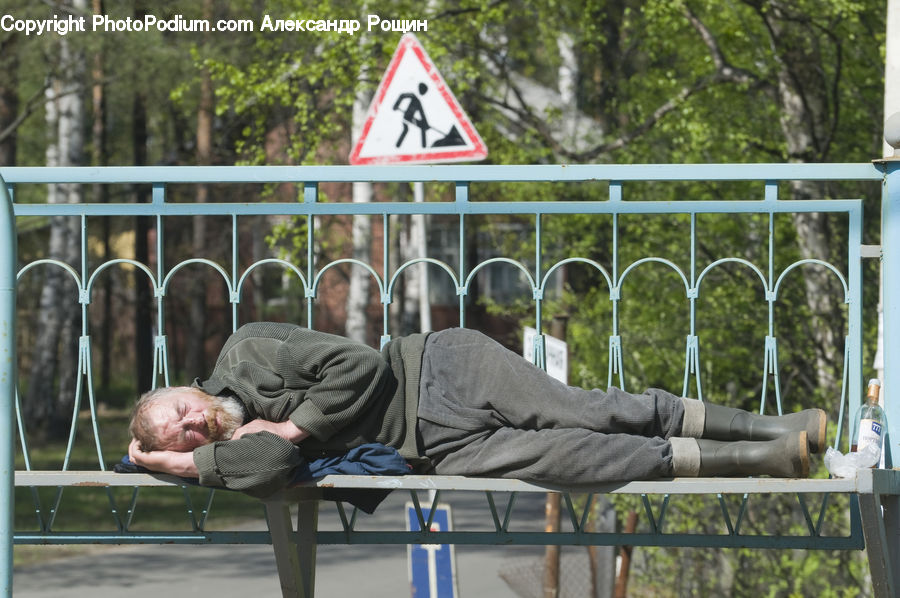 Chair, Furniture, Bench, Asleep, Playground, Swing, Park Bench