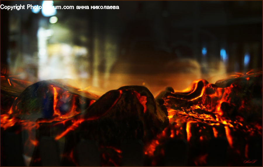 Eruption, Volcano, Fire, Glass, Food, Lava, Outdoors