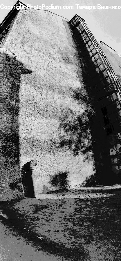 Fence, Wall, Asphalt, Tarmac, Brick, Soil, Silhouette