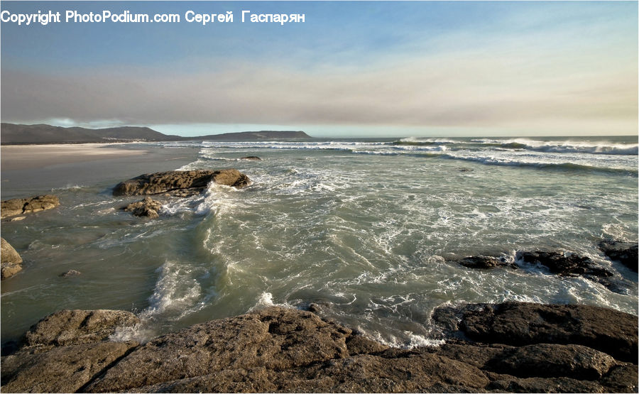 Coast, Outdoors, Sea, Water, Ocean, Sea Waves, Beach
