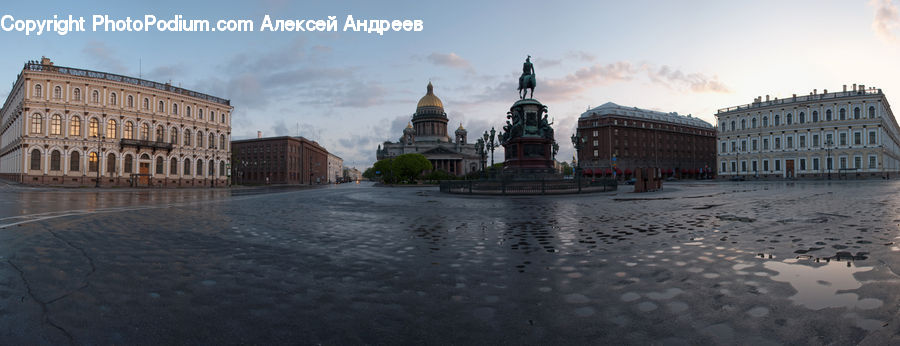 Architecture, Castle, Mansion, Palace, Downtown, Plaza, Town Square