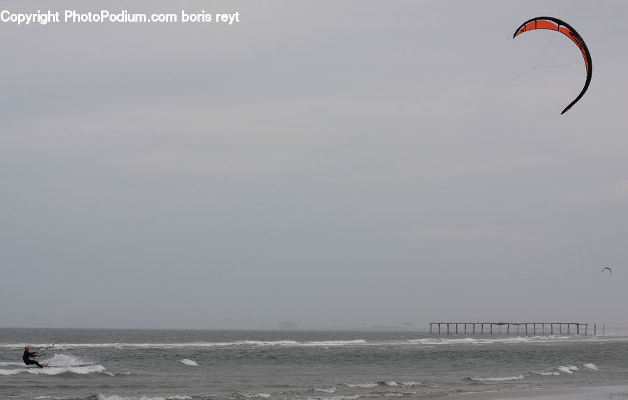 Kite, Beach, Coast, Outdoors, Sea, Water