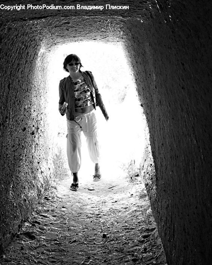 Human, People, Person, Tunnel, Alley, Alleyway, Road