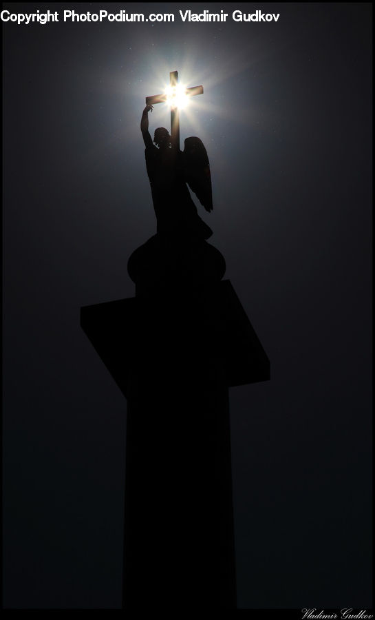 Silhouette, Light, LED, Lighting, Spotlight, Text