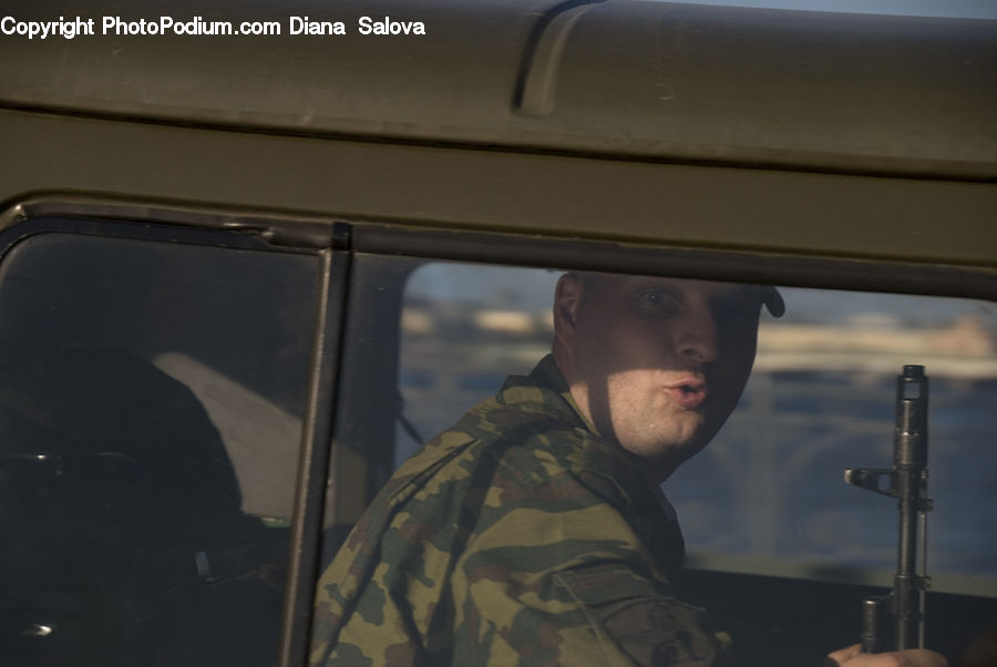 People, Person, Human, Head, Portrait, Army, Military