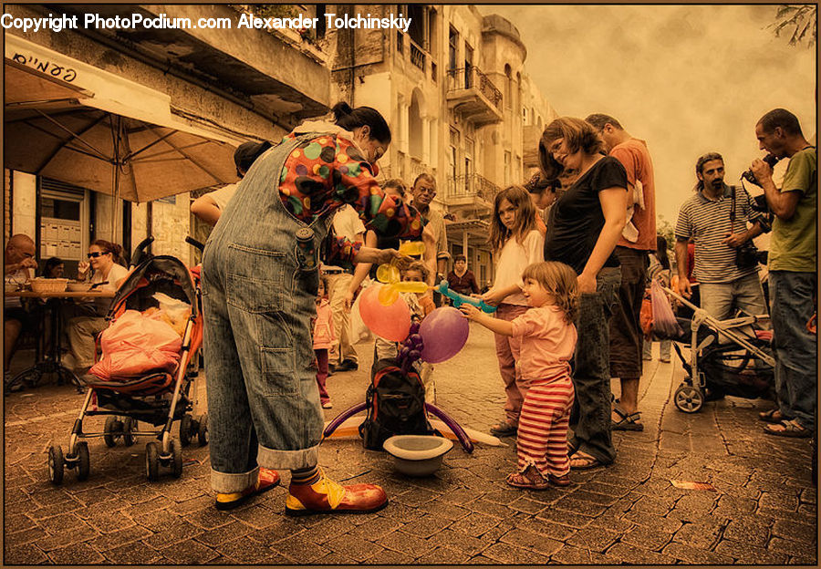 People, Person, Human, Stroller, Apparel, Clothing, Crowd
