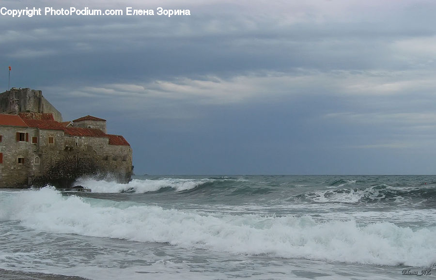 Beach, Coast, Outdoors, Sea, Water, Storm, Weather