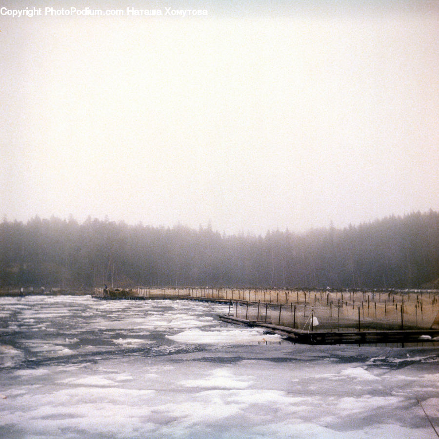 Dam, River, Water, Landscape, Nature, Scenery, Coast