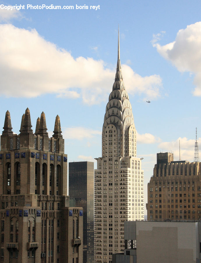 Architecture, City, Downtown, High Rise, Skyscraper, Building, Spire