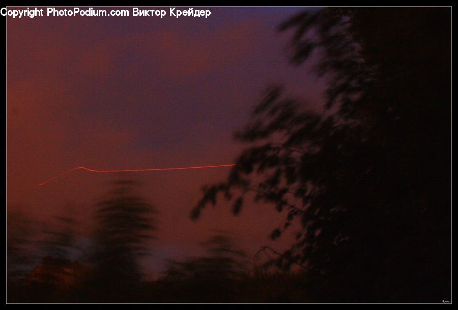 Dawn, Dusk, Red Sky, Sky, Sunrise, Sunset, Silhouette