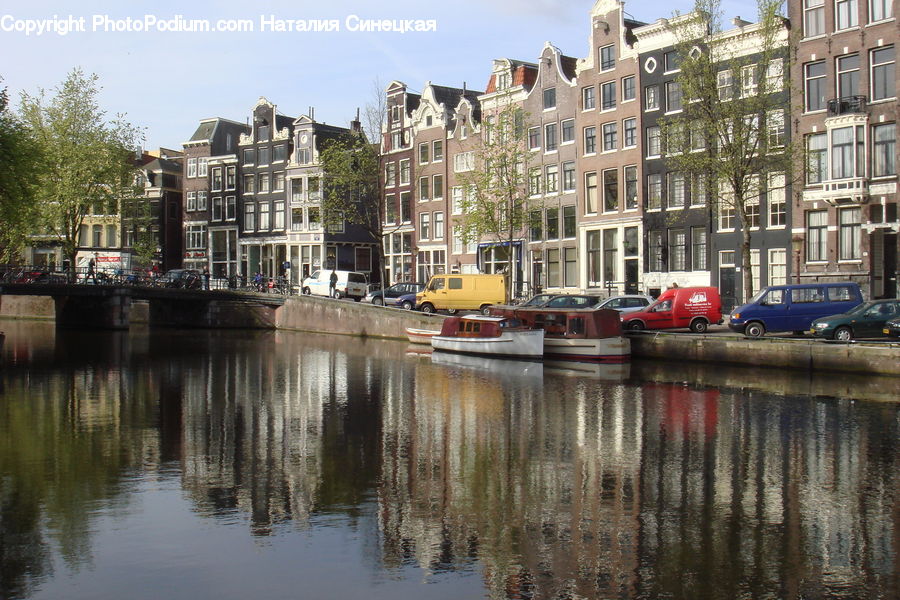 Canal, Outdoors, River, Water, Boat, Watercraft, Automobile