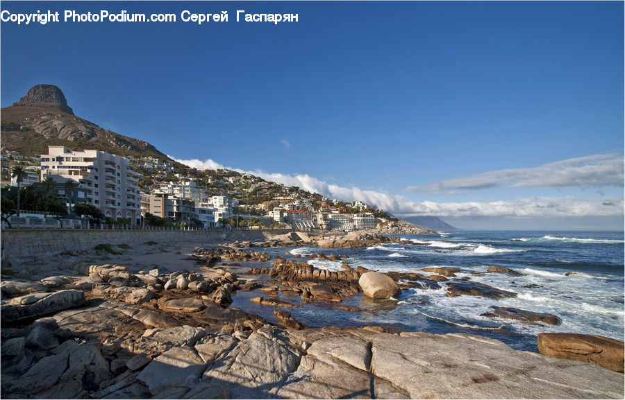 Coast, Outdoors, Sea, Water, Promontory, Beach, Rock