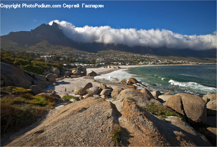 Coast, Outdoors, Sea, Water, Promontory, Rock, Beach
