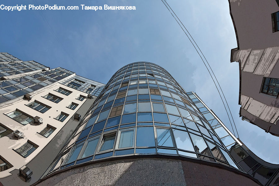 Building, Housing, Apartment Building, High Rise, Office Building, City, Downtown