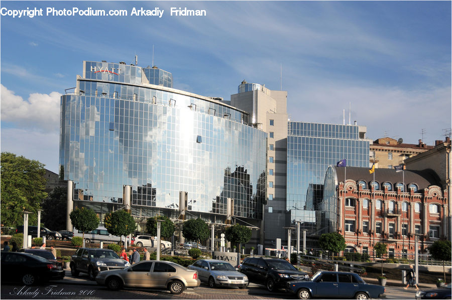 Building, Housing, Office Building, Automobile, Car, Sedan, Vehicle