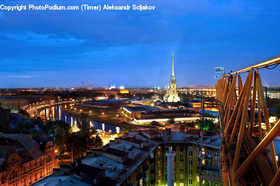 Architecture, Tower, City, Downtown, Metropolis, Urban, Plaza