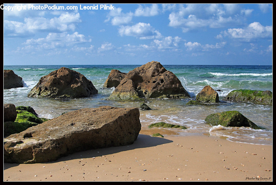 Beach, Coast, Outdoors, Sea, Water, Promontory, Rock