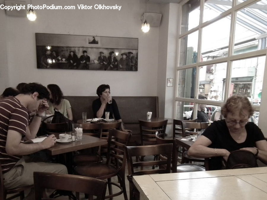 People, Person, Human, Cafe, Cafeteria, Food Court, Couch