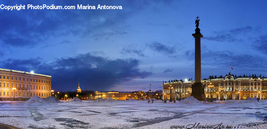 Architecture, Downtown, Plaza, Town Square, Building, Housing, Villa