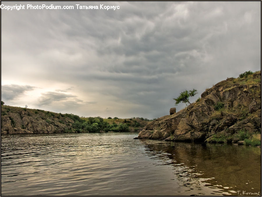 Rock, Outdoors, River, Water, Coast, Sea, Plant