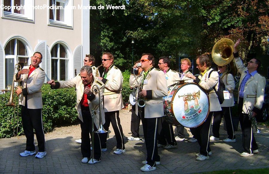 Human, People, Person, Shield, Plant, Potted Plant, Music Band
