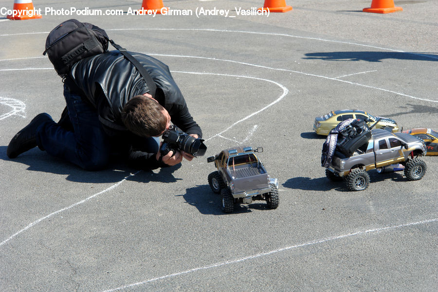 People, Person, Human, Asphalt, Tarmac, Atv, Car