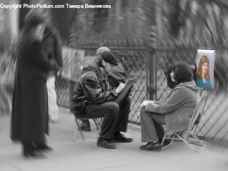People, Person, Human, Bench, Chair, Furniture, Subway