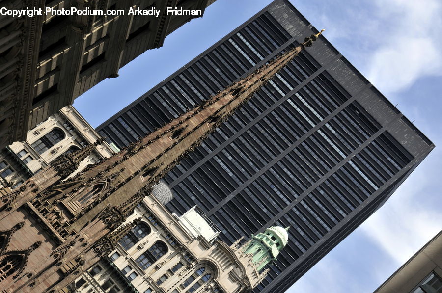 Architecture, City, Downtown, High Rise, Skyscraper, Building, Housing